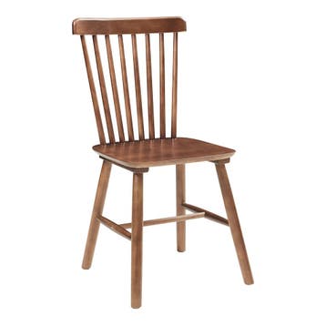 Eetkamerstoel Karmoy 2-delige set 89x46x52 cm walnootkleurig, Huis en Inrichting, Verzenden, Nieuw