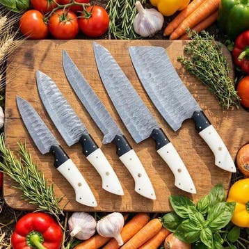 Highstandradcrafts Handmade - Keukenmes - Chefs knife -, Antiek en Kunst