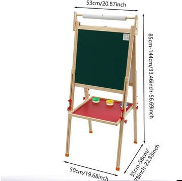 Dubbelzijdige Kinder Schilderezel met Opbergplank, Verzenden, Nieuw