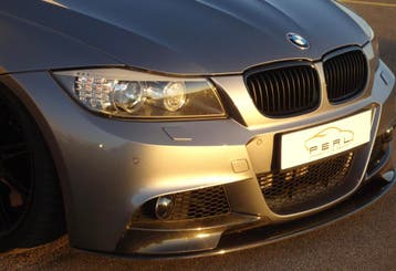 BMW 3 Serie E90 / E91 LCI Carbon voorlip splitter, Verzenden