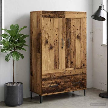 vidaXL buffetkast Oud hout 70 x 31 x 115 cm Bewerkt hout, Minder dan 50 cm, Verzenden, 100 tot 150 cm, Nieuw
