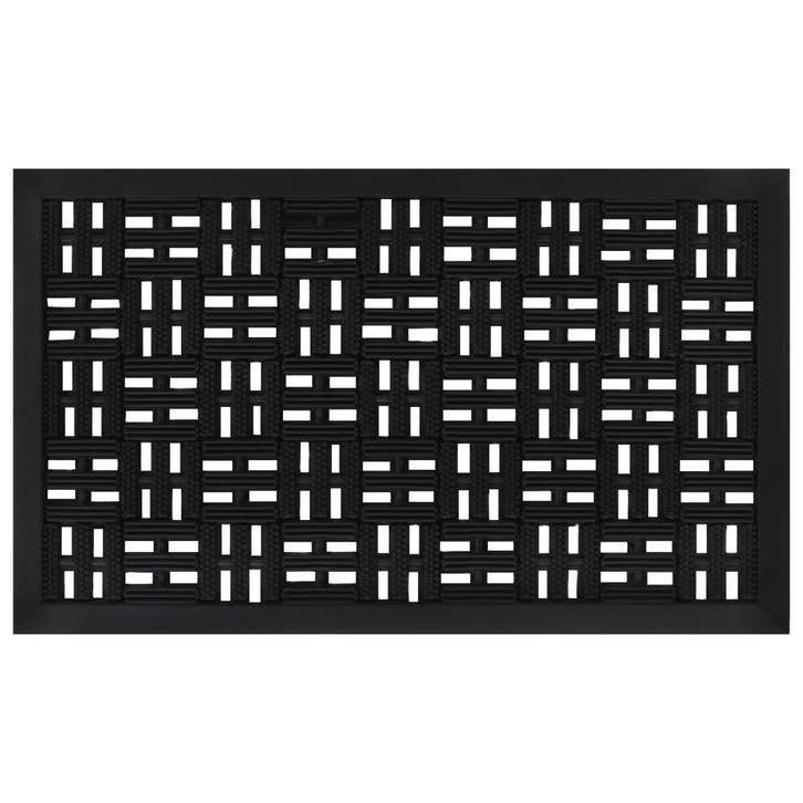 vidaXL Deurmat rechthoekig 45x75 cm rubber, Tuin en Terras, Deurmatten, Nieuw, Verzenden