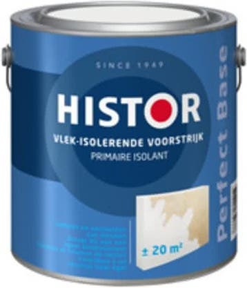 Histor Perfect Base Fixerende Voorstrijk - Wit - 2,5 liter, Wit, Nieuw, Ophalen of Verzenden, Verf