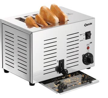 Bartscher Toaster | RVS | 212x300x220 mm, Verzenden, Nieuw in verpakking