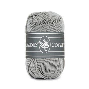 Durable Coral Mini 2233 Mouse Grey - Haakgaren / Breigaren, Ophalen of Verzenden, Nieuw, Breien of Haken, Wol of Garen