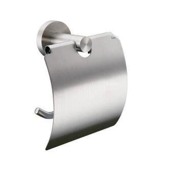 Toiletrolhouder met klep | RVS | OP=OP | 55% KORTING!, Ophalen, Nieuw, Rvs, Toilet
