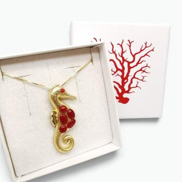 Koraal - Argento 925 - Ketting met hanger - Italiaans