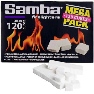 Samba Aanmaakblokjes - kerosine - snelle ontbranding - wi..., Ophalen of Verzenden, Nieuw