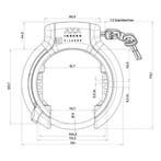 AXA Imenso X-Large accuslot ART2 zwart extra breed ringsl..., Ophalen of Verzenden, Nieuw