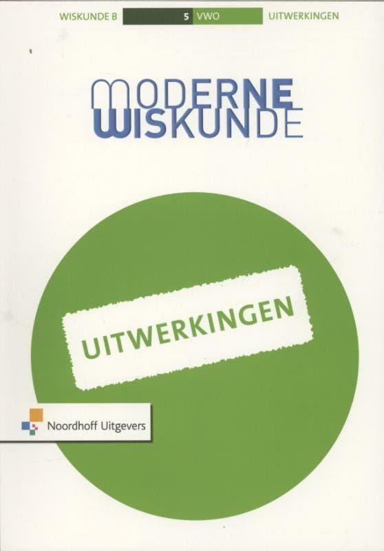 Moderne wiskunde 5 vwo B Uitwerkingen 9789001796181 Dick Bos, Boeken, Wetenschap, Gelezen, Verzenden