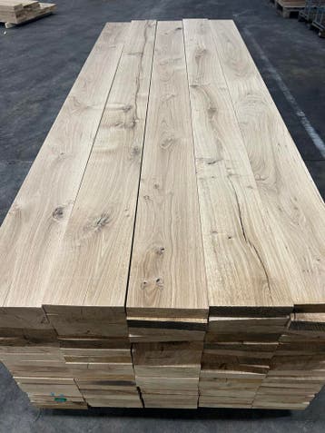 Eiken planken te koop.Geschaafd kd 200x40 mm 2500 Lang, 25 tot 50 mm, Verzenden, Eiken, Nieuw