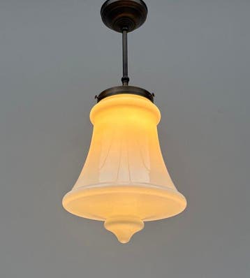 Plafondlamp - Opaline glas
