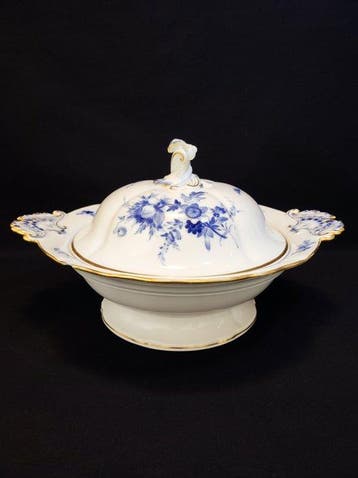 Meissen - Tureen - runde antike Schüssel/Schale mit
