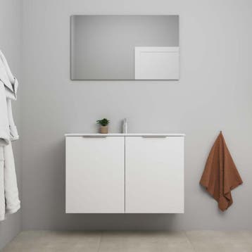 On-Line Badkamermeubelset - 100 cm - Voorgemonteerd - 2, Huis en Inrichting, Badkamer | Badkamermeubels, Ophalen of Verzenden