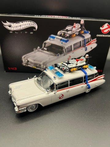 Hot Wheels 1:43 - Modelauto - Cadillac Ghostbusters Ecto 1 -, Hobby en Vrije tijd, Nieuw