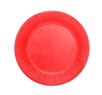 Rode borden 23cm FSC (8st), Ophalen of Verzenden, Nieuw