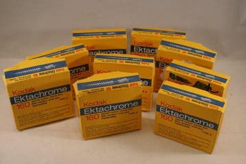9x Kodak Ektachrome 160 sound movie film Filmcamera