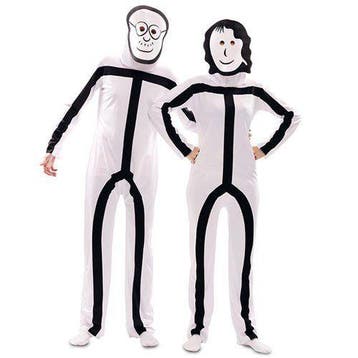 Stickman kostuum (galgje), Verzenden, Nieuw, Feestartikel