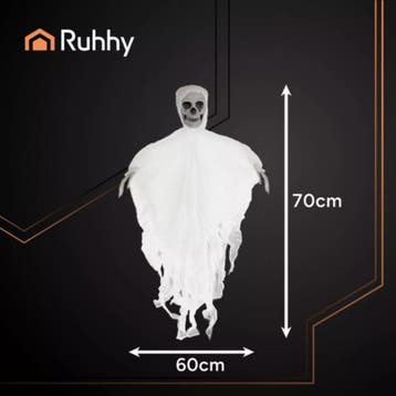 Ruhhy Halloween – Hangend Skelet – Wit – Realistisch, Ophalen of Verzenden, Nieuw