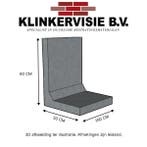 Keerwand 60cm Hoog. 100cm Lang. 50cm Voet. Grijs..., Ophalen of Verzenden, Nieuw