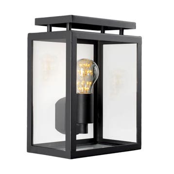 De Vecht Muurlamp Plat Zwart met LED Buitenverlichting, Verzenden, Nieuw