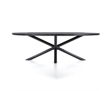 Eettafel Oscar | Zwart | 240x110 | Eleonora, Ophalen of Verzenden, Nieuw