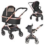 Lorelli Reya Black 3-in-1 Kinderwagen incl. Autostoel, Verzenden, Nieuw
