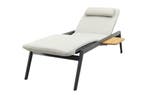 Corfu verrijdbaar ligbed incl. kussen & side table- Royal, Verzenden, Nieuw, Hout