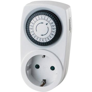 Tijdschakelaar - Analoge Schakelklok - 3500W - Wit, Ophalen of Verzenden, Nieuw, Schakelaar