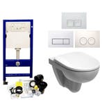 Up100 Toiletset 09 Geberit 280 Rimfree Met Bril En Drukplaat, Ophalen of Verzenden, Nieuw
