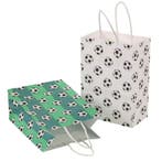 Fako Bijoux - 12 Papieren Uitdeeltasjes Voetbal - 15x8x21cm, Verzenden, Nieuw