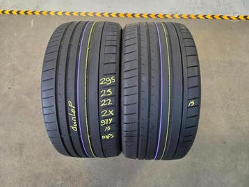 295/25/22 97Y MFS DUNLOP ZOMERBANDEN 5,9MM PROFIEL 2X, Ophalen, Gebruikt, 295 mm, Overige maten