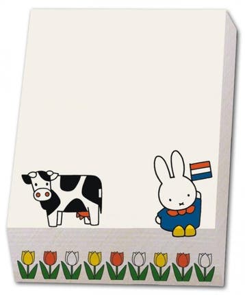 Memo blocnote: Nijntje - Miffy - Holland, Dick Bruna, Ophalen of Verzenden, Nieuw