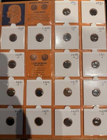 Nederlandse verzameling Wilhelmina, Postzegels en Munten, Verzenden, Koningin Wilhelmina, Losse munt, Zilver