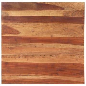 vidaXL Tafelblad 25-27 mm 80x80 cm massief acaciahout, Huis en Inrichting, Verzenden, Nieuw