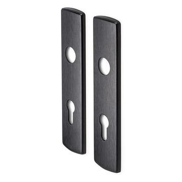 Deurbeslag | Cilinderschild | AXA (Aluminium, Zwart), Verzenden, Nieuw
