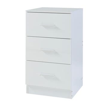 [en.casa] Nachtkastje Aurdal set van 2 met 3 lades 66x37x34,, Verzenden, Nieuw