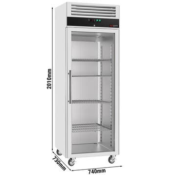 GGM Gastro | Horeca koelkast rvs ECO - 600L - 1 glazen deur, Verzenden, Nieuw in verpakking, Koelen en Vriezen