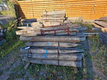 Partij houten palen, Doe-het-zelf en Verbouw, Hout en Planken, Nieuw