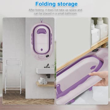 Opvouwbaar Babybadje met Onderstel - Veilig en Comfortabel B, Verzenden, Nieuw