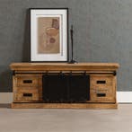 Tv-meubel Mangohout Milan 180 cm, Verzenden, Nieuw, Overige houtsoorten, Industriële meubels