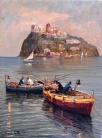 Pasquale Vuotto (1958) - Pescatori con le lampare Ischia