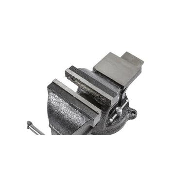 Professionele bankschroef 125 mm. draaibare uitvoering met, Ophalen of Verzenden, Nieuw