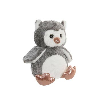 Uil knuffel grijs - zachte pluche - 23 cm, Kinderen en Baby's, Verzenden, Nieuw