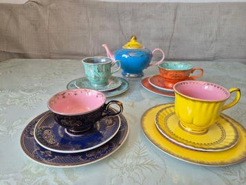 Pols Potten - Koffieservies voor 4 (13) - Porselein - opa