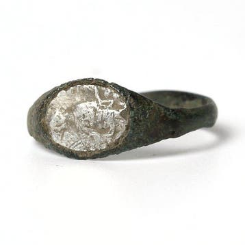 Oud-Romeins Brons, Zilver ring (Zonder minimumprijs)