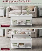 2dekans | FurnStar - Salontafel - In Hoogte Verstelbare, Huis en Inrichting, Tafels | Salontafels, Ophalen of Verzenden, Zo goed als nieuw