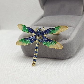 Argento 925. - Broche - Libellula