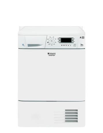 Hotpoint TCD851AX - Condensdroger - 7.5 kg - 68 dB - Wit, Ophalen of Verzenden, Zo goed als nieuw, Voorlader, 85 tot 90 cm