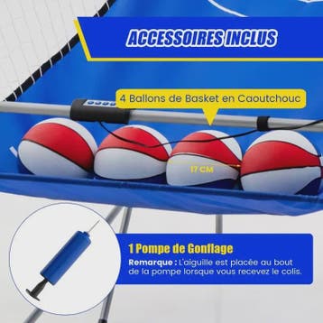 Arcade Basketbal Machine 8-in-1 met 4 Ballen, Pomp & 8 Spelm, Verzenden, Nieuw